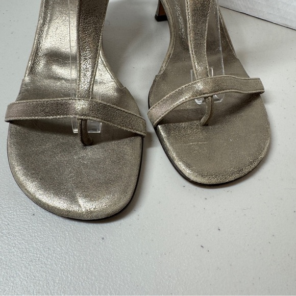 Vintage Donald J Pliner Slingback Y2K 90s Women's Open Toe Heels Size 7 - Picture 6 of 16